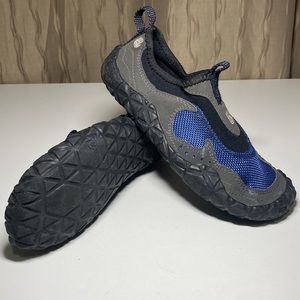 Teva Proton Spider Youth Size 1 Water Beach Shoes Rubber 6228 Blue Grey Black